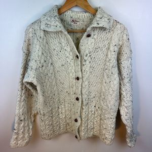 The Sweater Shop Wool Cable Knit Cardigan S